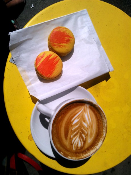 Lattes and French Macarons